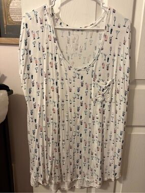 Women's Tee with Cocktail Print
